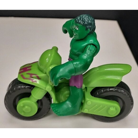 Playskool Marvel Heroes Adventures Set of 3- Captain America, Spiderman & Hulk - Picture 10 of 12